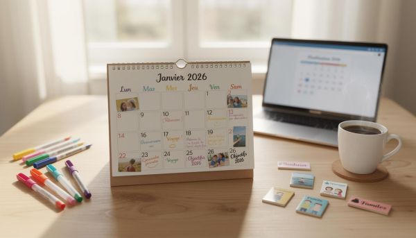 Le calendrier personnalisé : une solution originale pour organiser votre année 2026