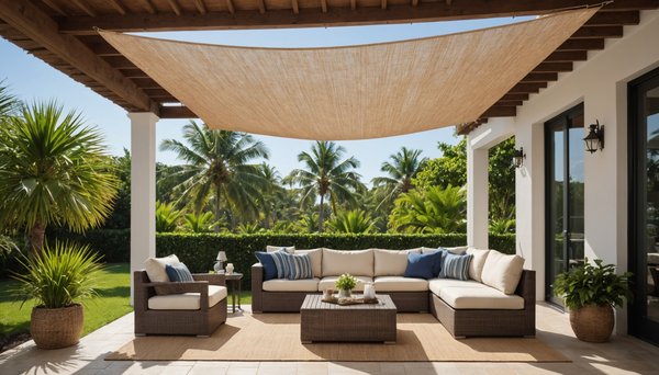 Rehaussez votre terrasse avec notre voile d'ombrage en coco